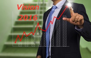 businessman with financial chart graph